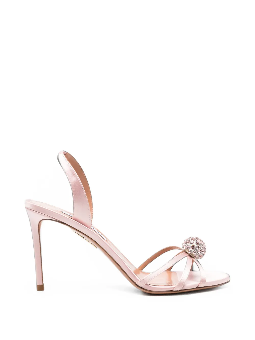 Aquazzura Crystal Bubble sandals Roze
