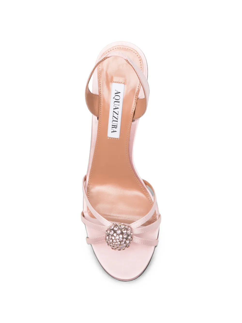 Aquazzura Crystal Bubble sandals Roze