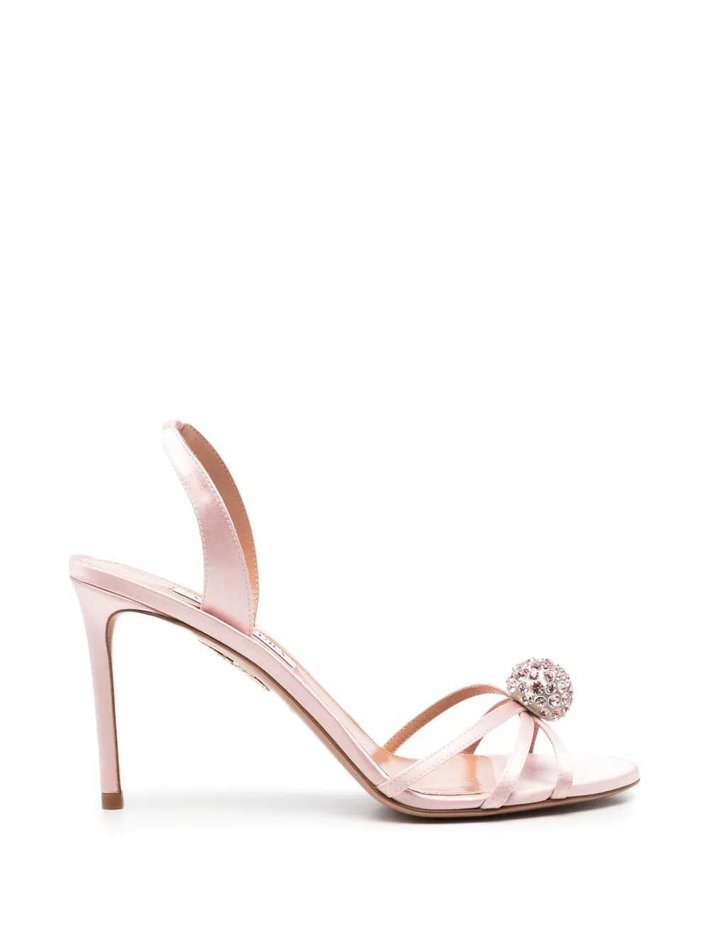 Aquazzura Crystal Bubble sandals Roze