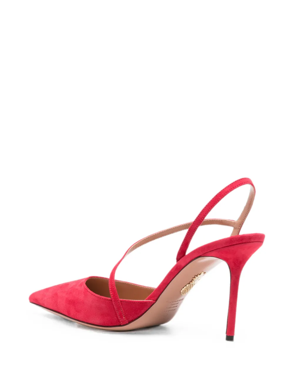 Aquazzura Dynasty slingback heeled pumps Rood