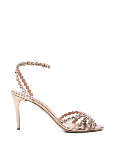 Aquazzura Tequila crystal-embellished heeled sandals