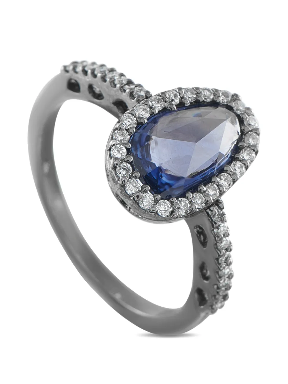 LB Exclusive diamond and sapphire ring - Nero