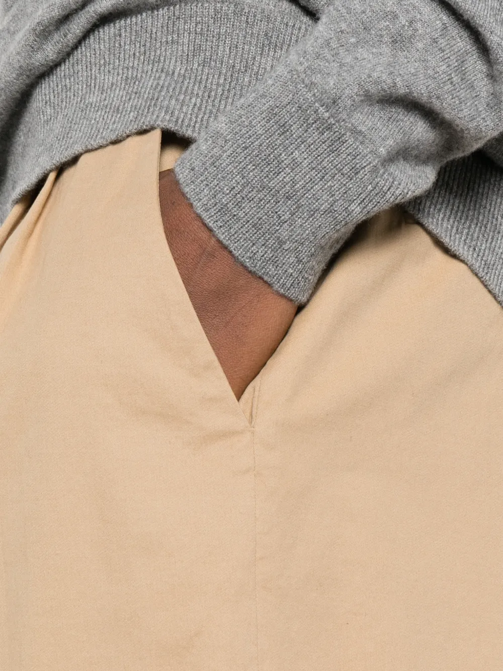 The Row Geplooide culotte Beige
