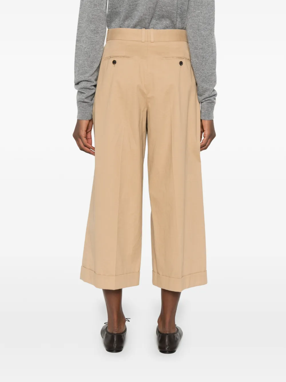 The Row Geplooide culotte Beige