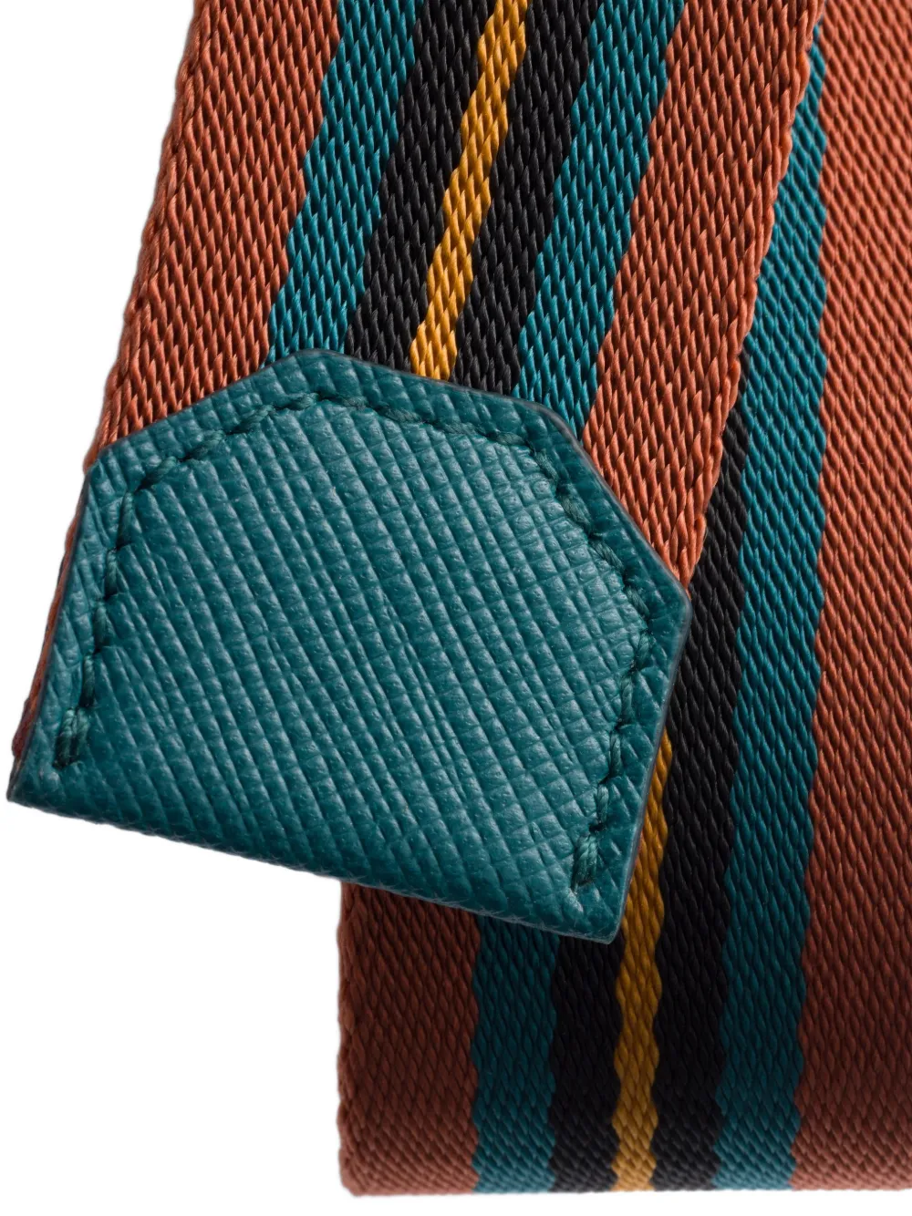  Prada Woven Nylon Belt - Brown 