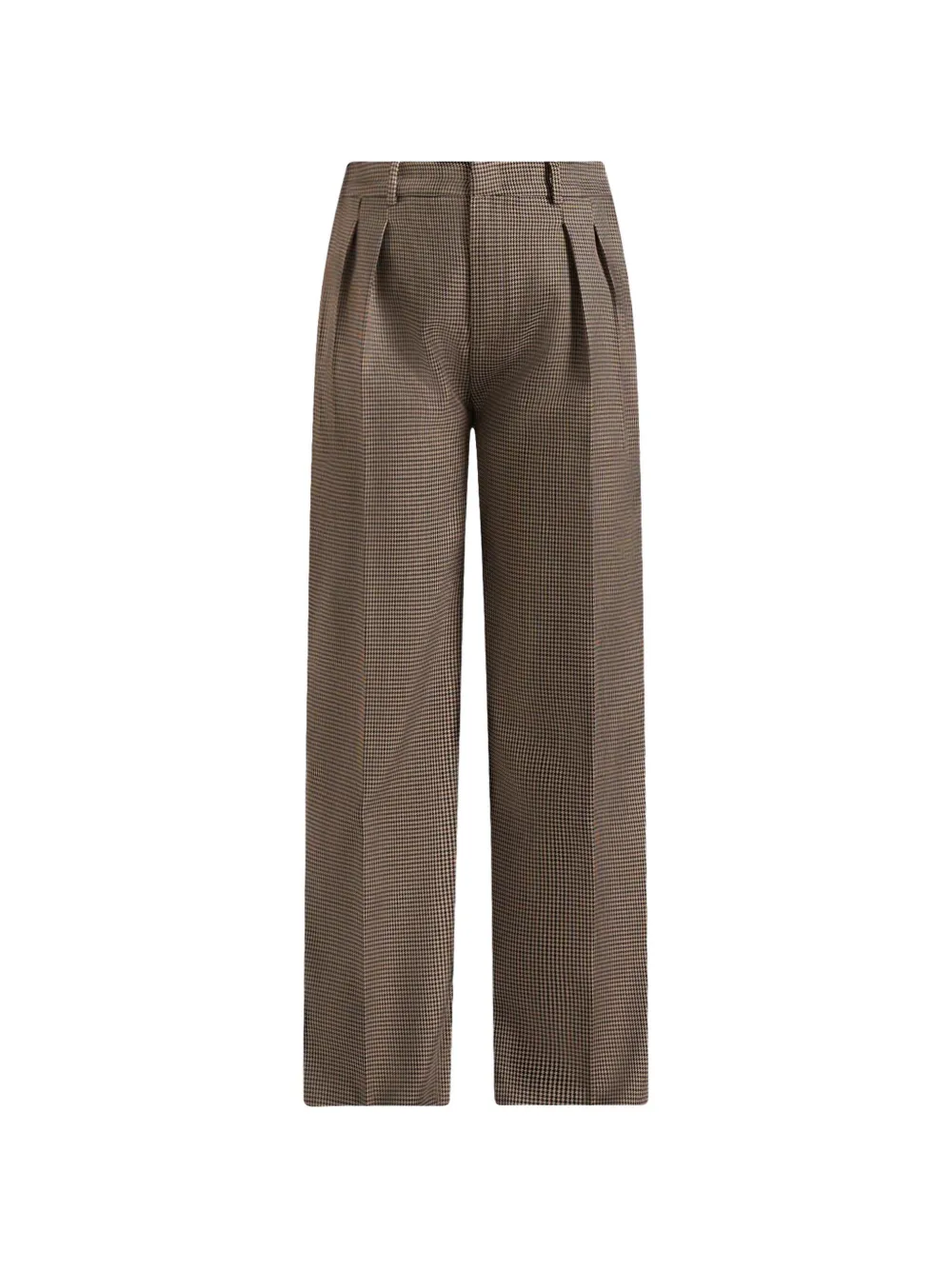 Manière De Voir Pantaloni sartoriali con motivo pied-de-poule - Marrone