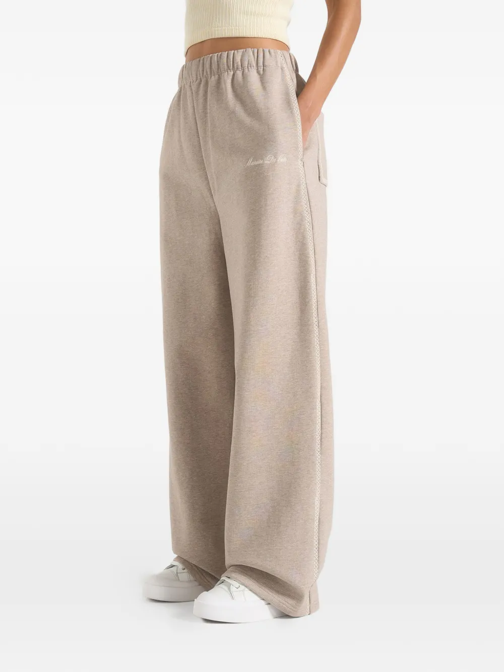 Manière De Voir Pantaloni sportivi a gamba ampia - Toni neutri