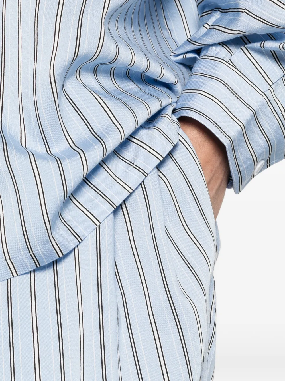 IRO Gestreepte broek Blauw