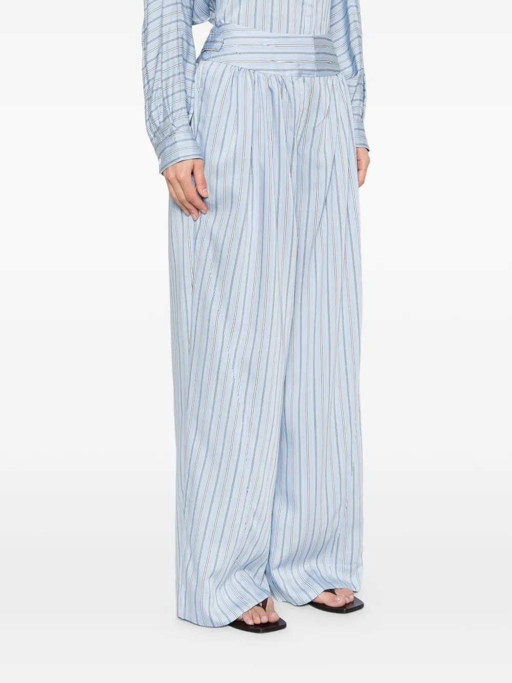  Iro Striped Trousers - Blue 