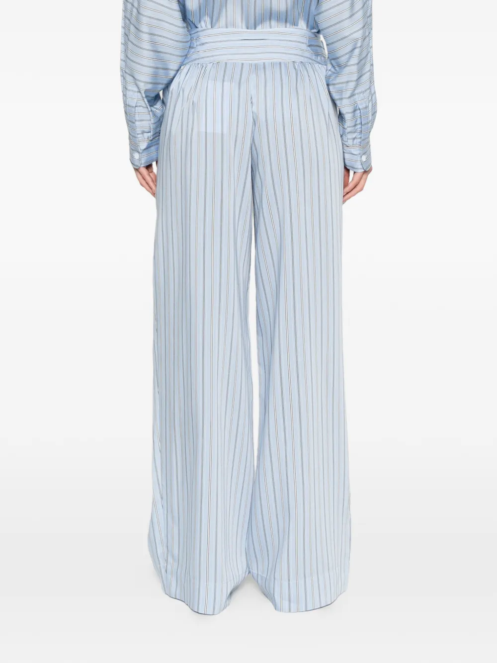 IRO Gestreepte broek Blauw