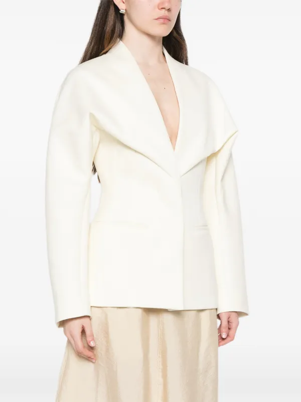 Jacquemus The Châle ジャケット | ホワイト | FARFETCH JP