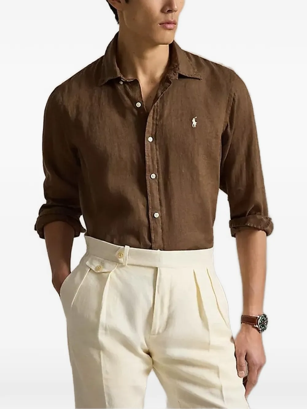 Polo Ralph Lauren logo shirt - Marrone