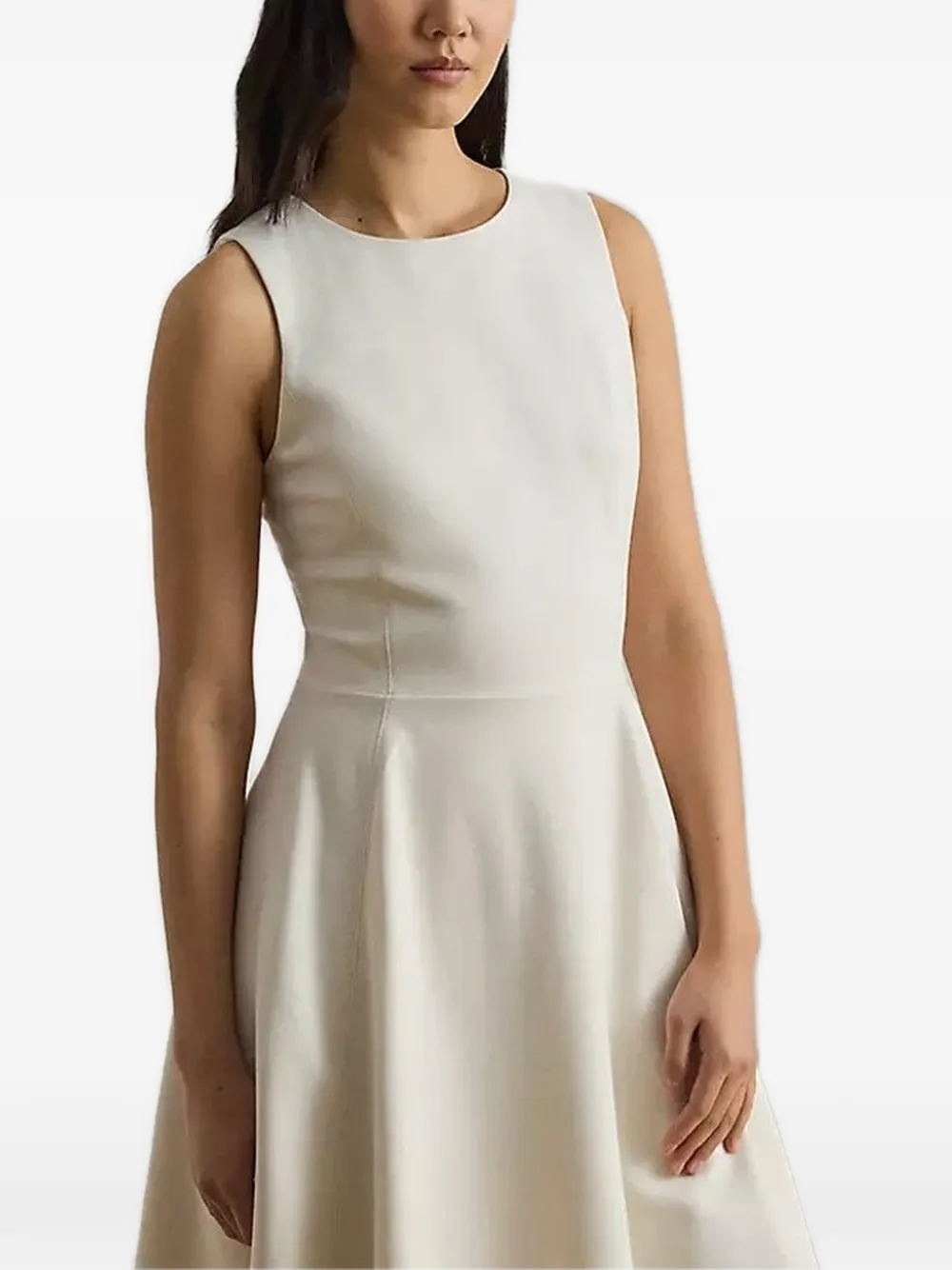  Lauren Ralph Lauren Sleeveless A-line Midi Dress - Neutrals 