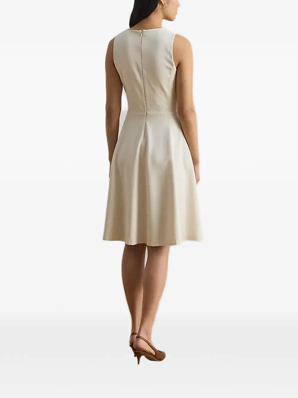  Lauren Ralph Lauren Sleeveless A-line Midi Dress - Neutrals 
