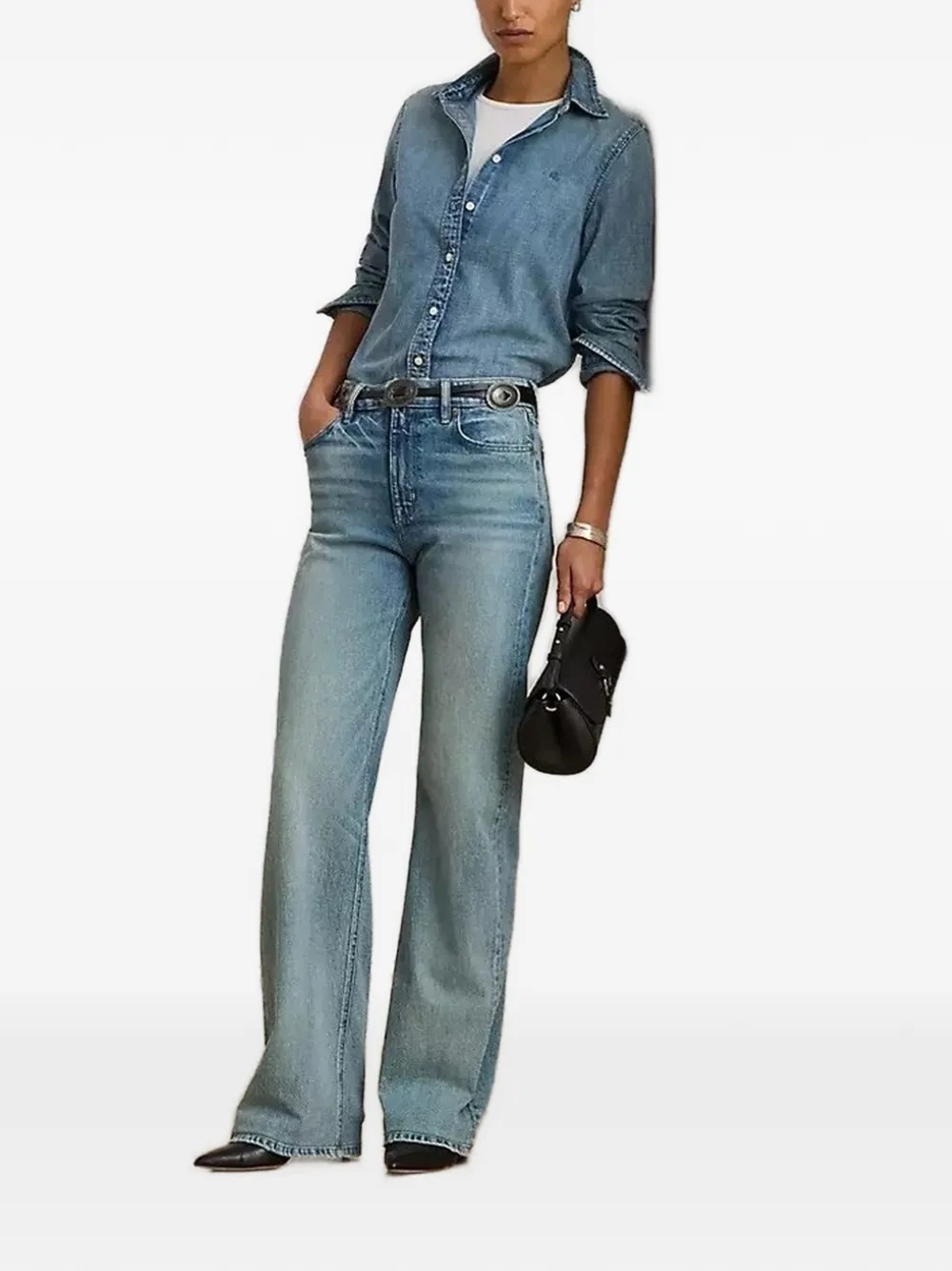  Lauren Ralph Lauren Buttoned Shirt - Blue 