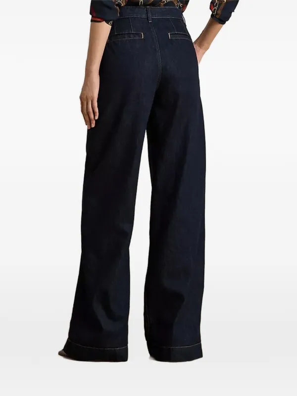 Lauren Ralph Lauren Pleated Jeans | Blue | FARFETCH