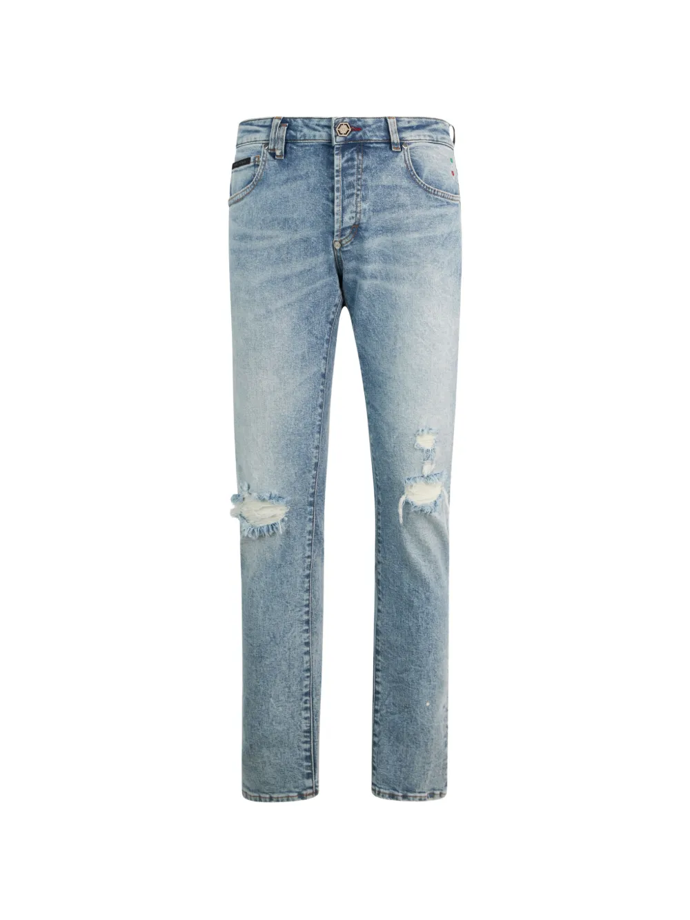 Philipp Plein Jeans Super Straight - Blu