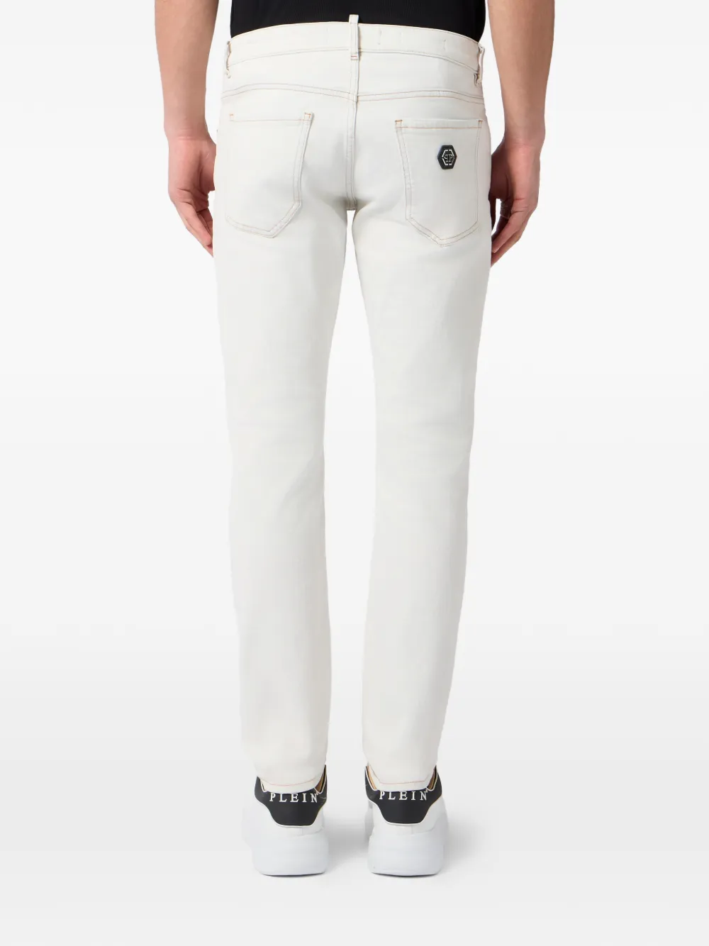Philipp Plein Super straight jeans Wit