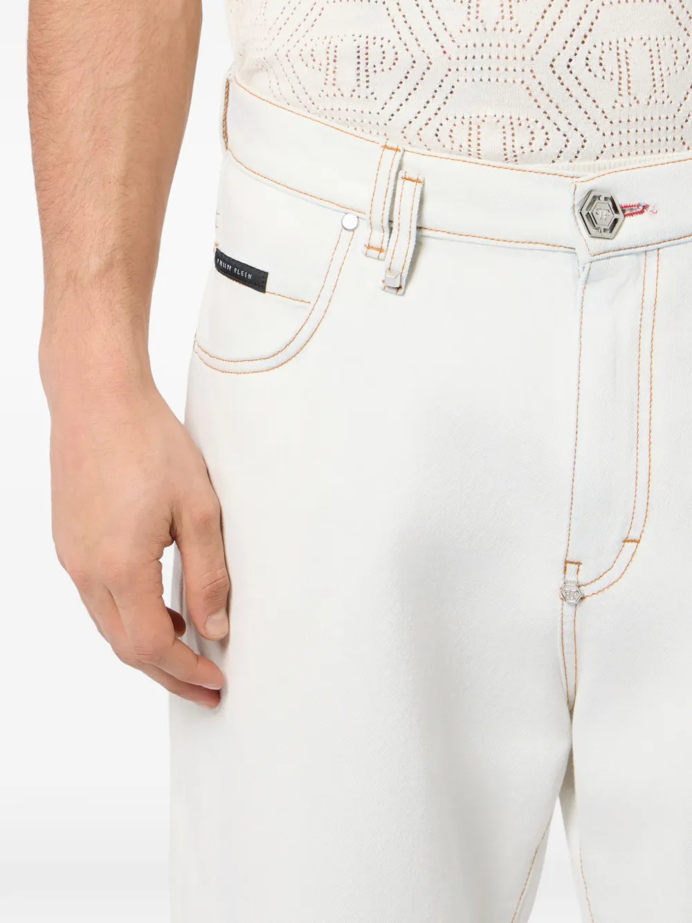 Philipp Plein Beach Boy jeans Wit