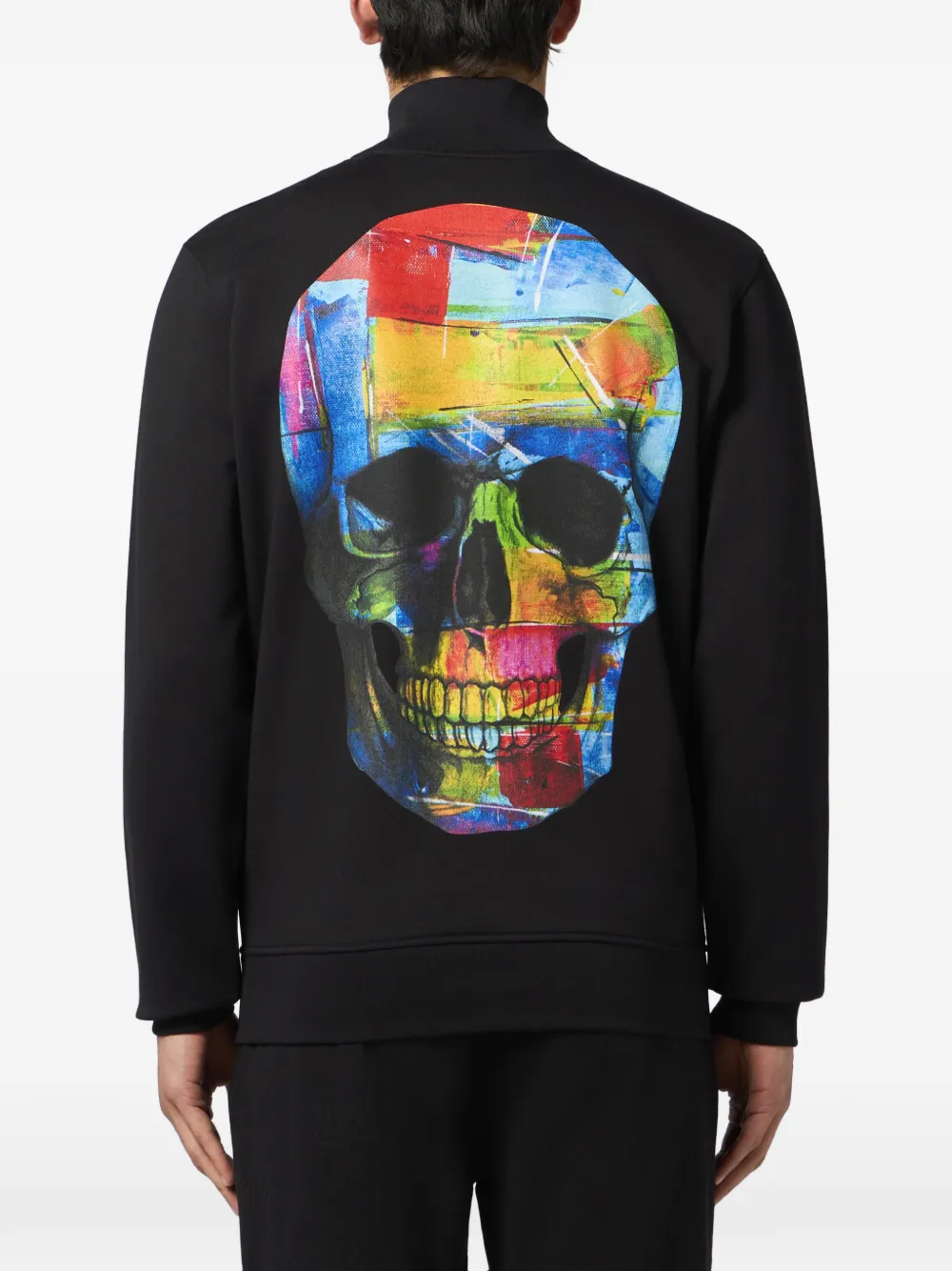 Philipp Plein Trainingsjack met doodskopprint Zwart