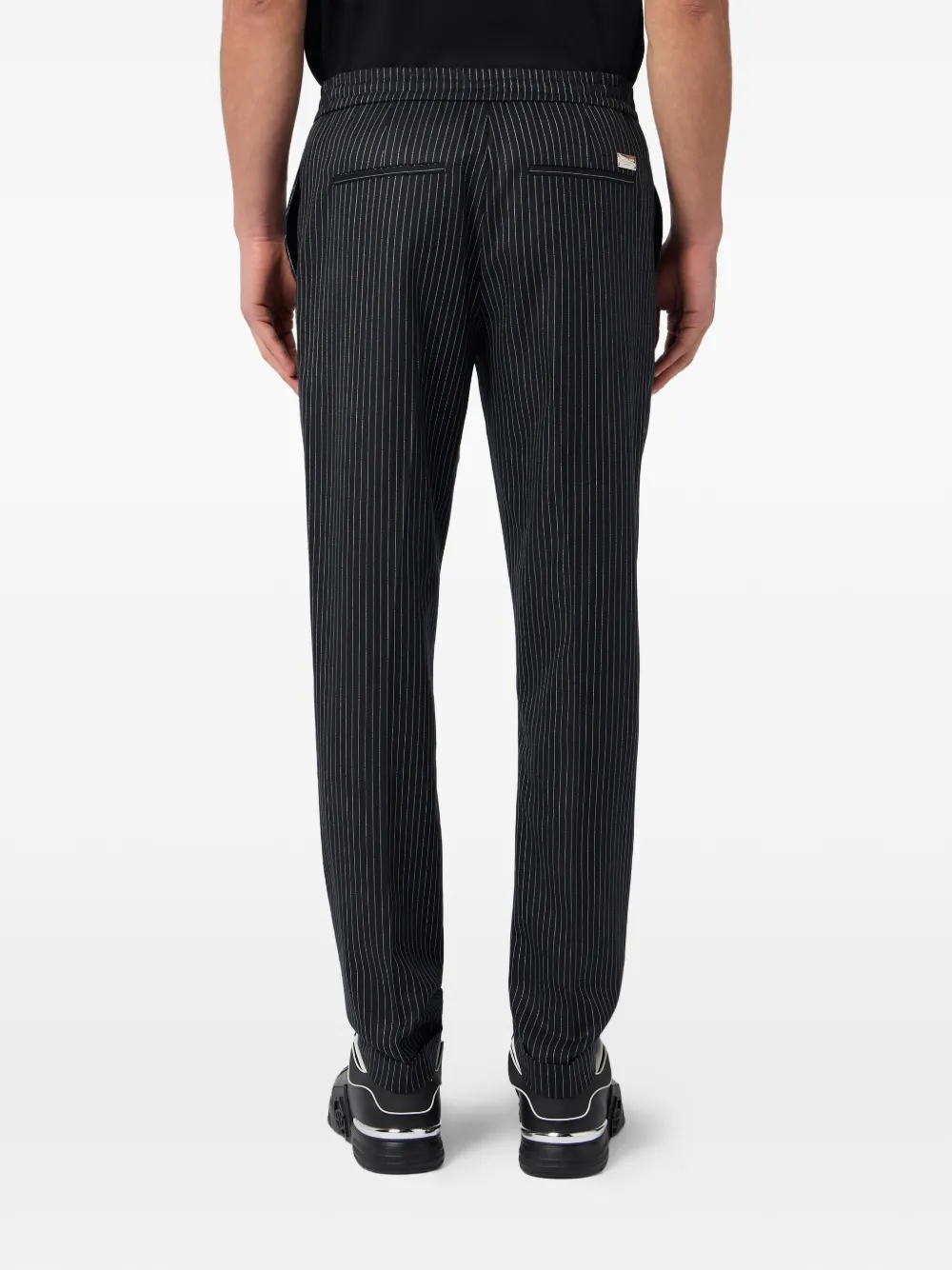 Philipp Plein Broek met krijtstreep Zwart