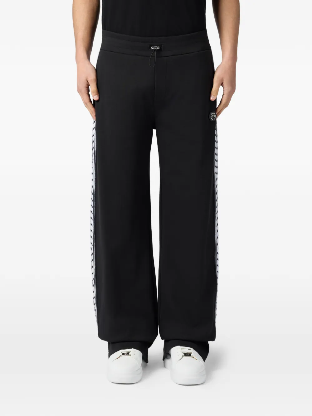 Philipp Plein Trainingsbroek met zijstreep Zwart
