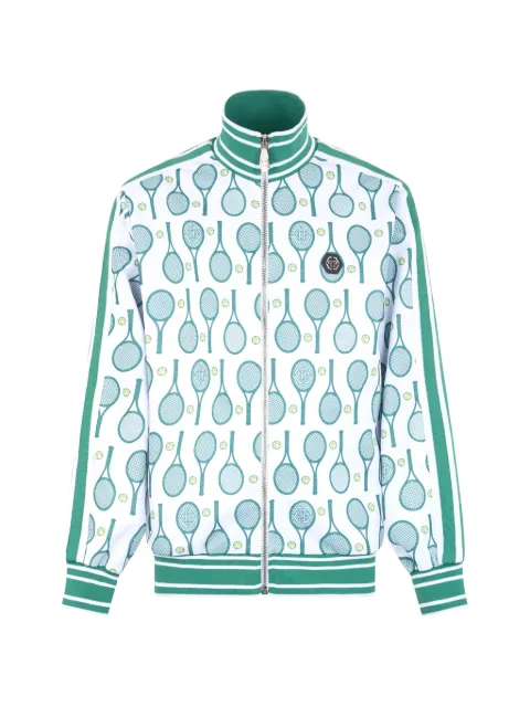 Philipp Plein Tennis-print track jacket