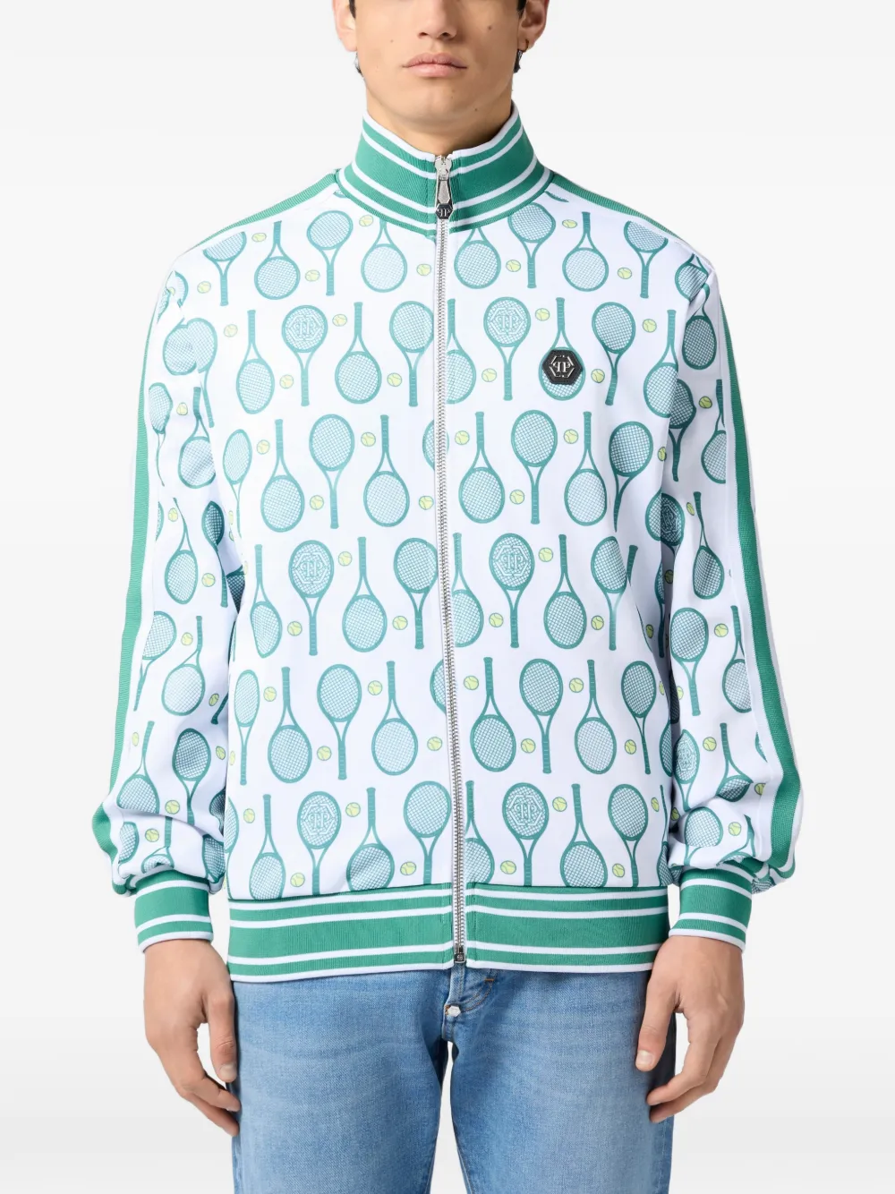 Philipp Plein Trainingsjack met print Wit
