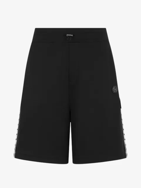 Philipp Plein shorts deportivos con rayas laterales