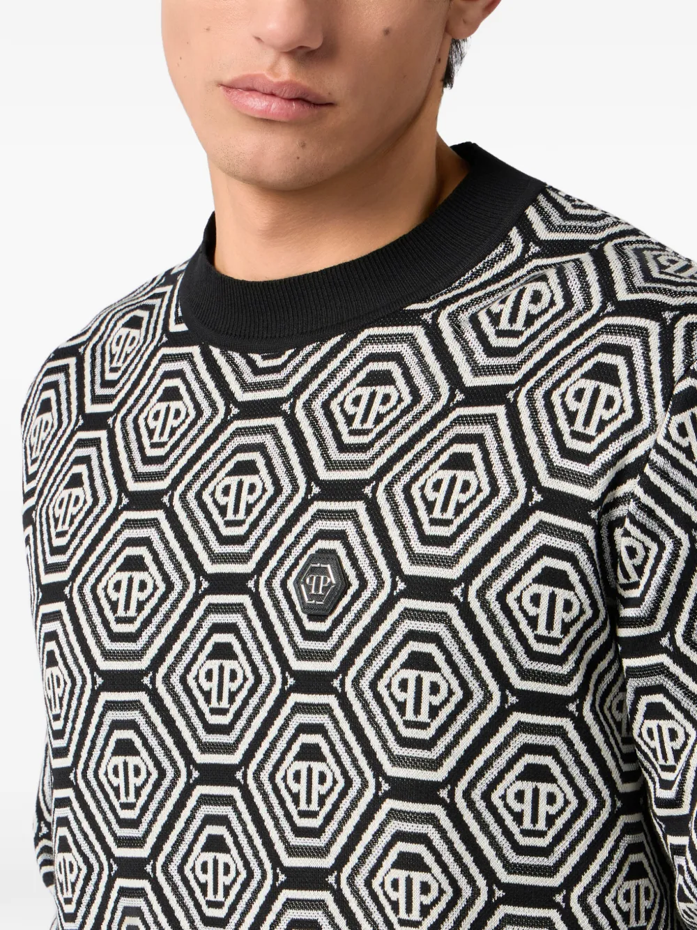 Philipp Plein Trui met monogram Zwart