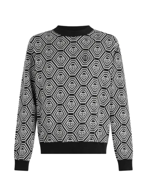 Philipp Plein Pullover mit Monogrammmuster