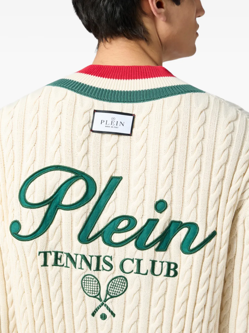 Philipp Plein Tennis Club trui Beige