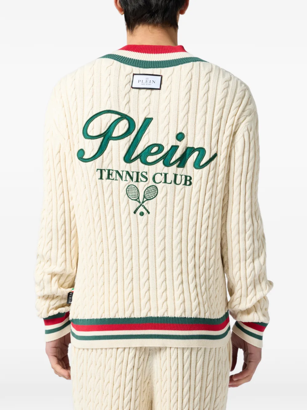 Philipp Plein Tennis Club trui Beige