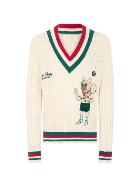 Philipp Plein 테니스 클럽 스웨터