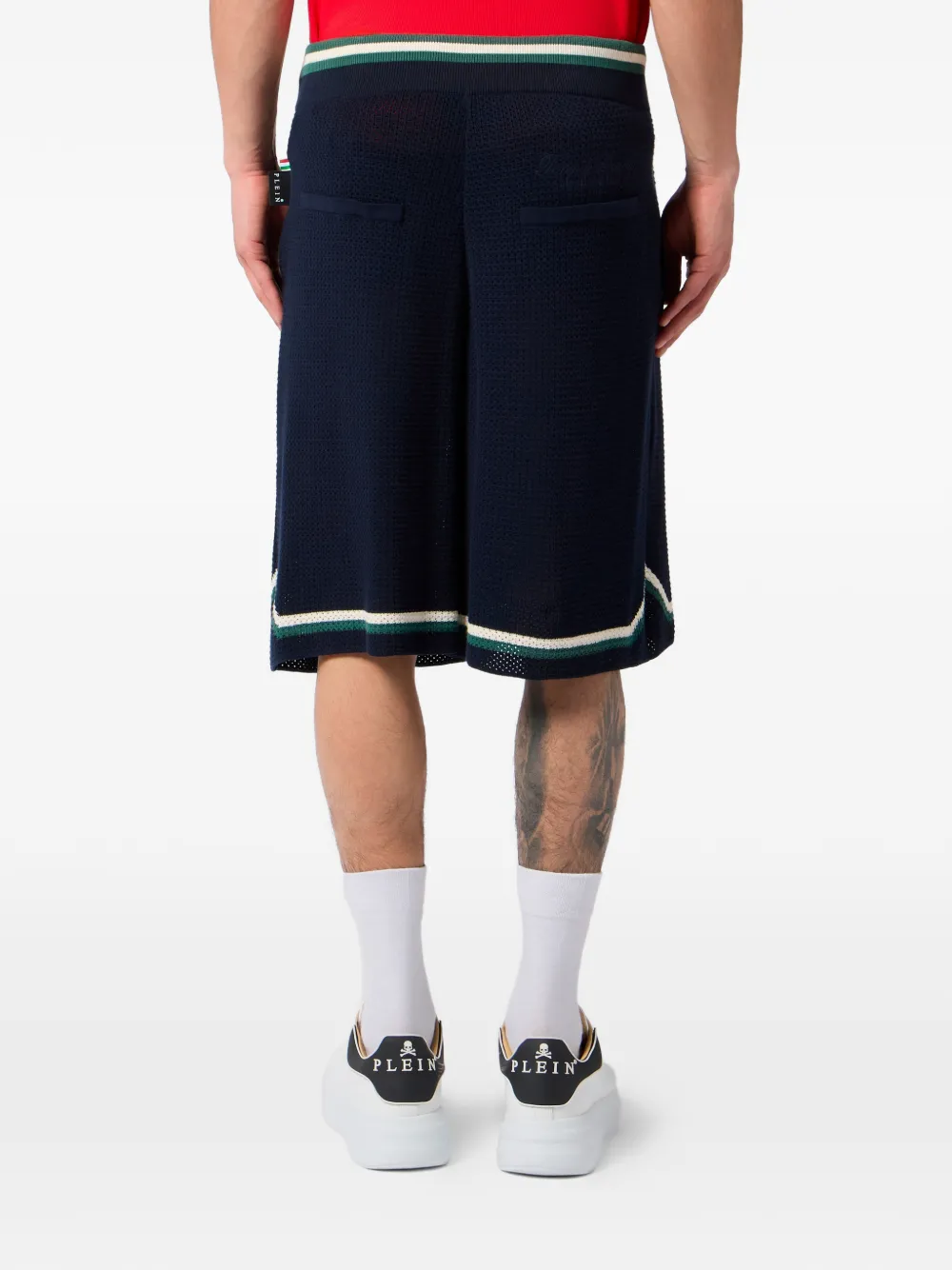 Philipp Plein Trainingsshorts met trekkoord Blauw