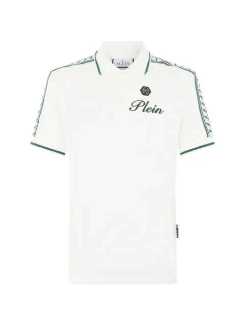 Philipp Plein floral-jacquarded polo shirt