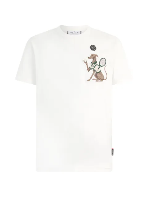 Philipp Plein Camiseta com patch bordado