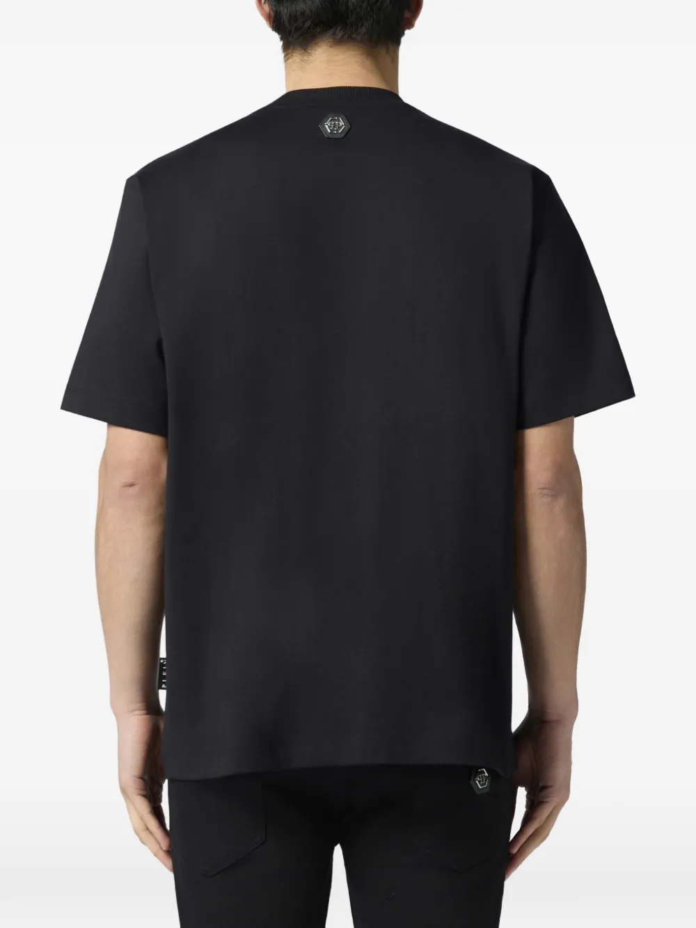 Philipp Plein T-shirt met ronde hals verfraaid met stras Zwart
