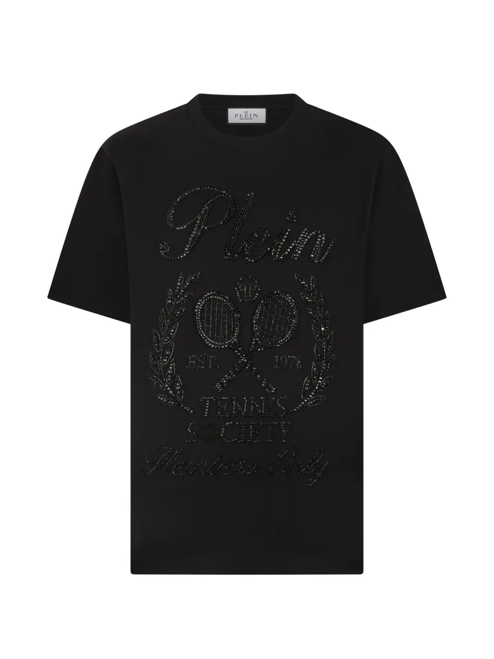Philipp Plein T-Shirt mit Strassverzierung - Schwarz