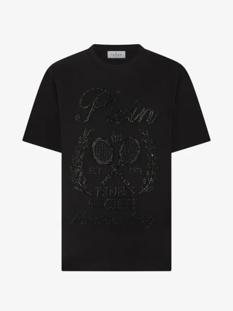 Philipp Plein playera con detalles de strass