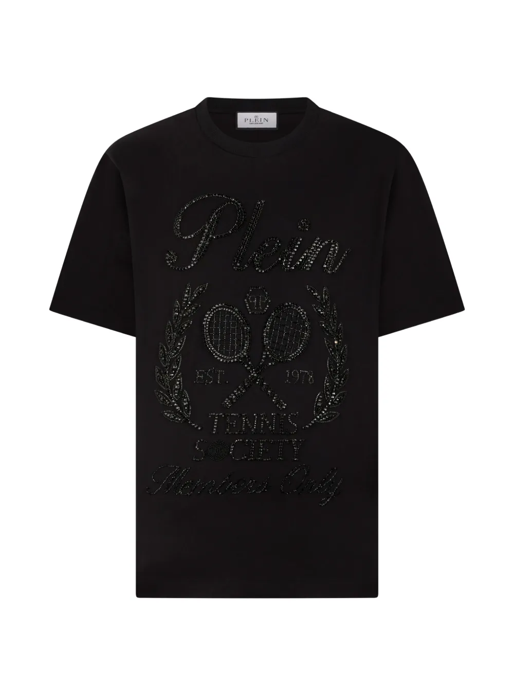 Philipp Plein T-shirt con strass - Nero
