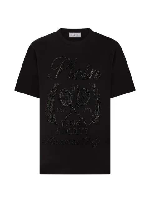 Philipp Plein playera con detalles de strass