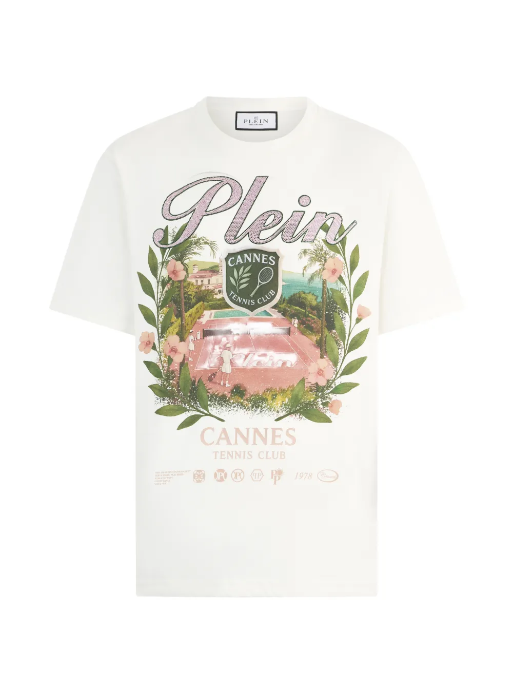 Philipp Plein T-shirt Cannes Tennis Club - Bianco