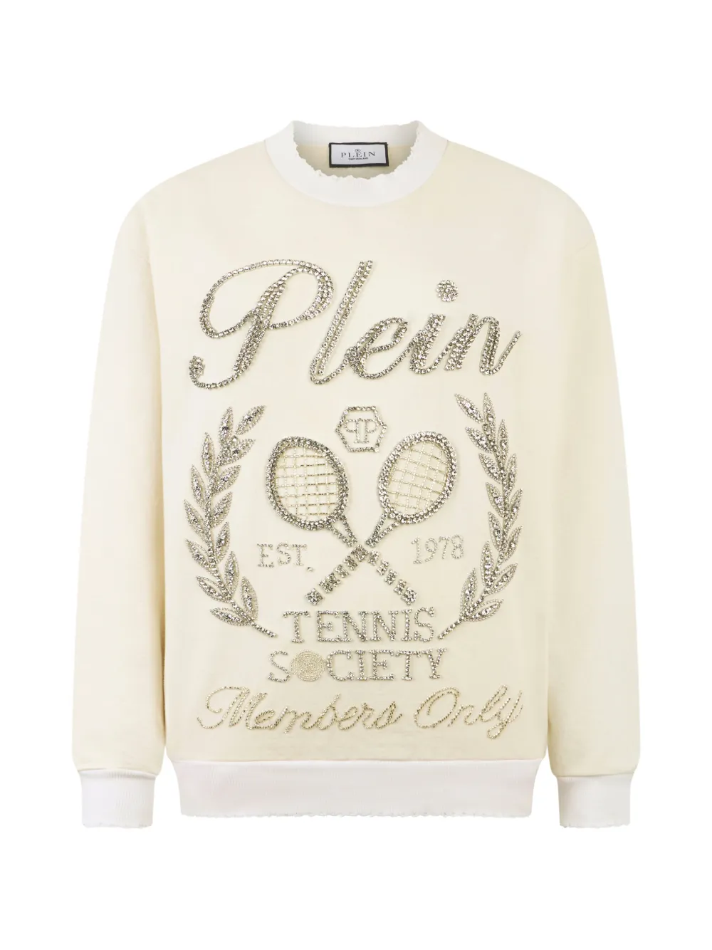 Philipp Plein Felpa con logo sul petto - Toni neutri