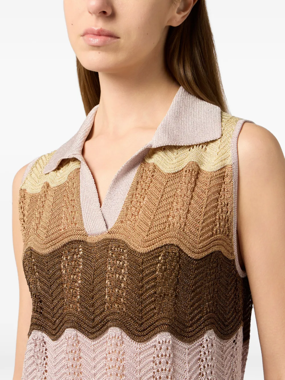 Philipp Plein Mini-jurk met polokraag Beige