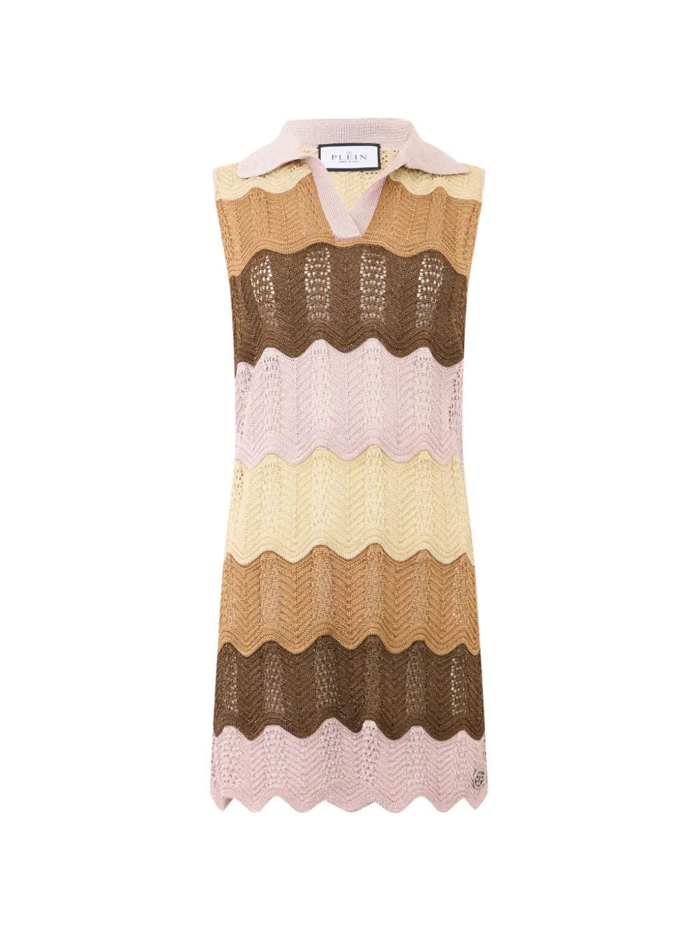 Philipp Plein striped mini dress - Toni neutri