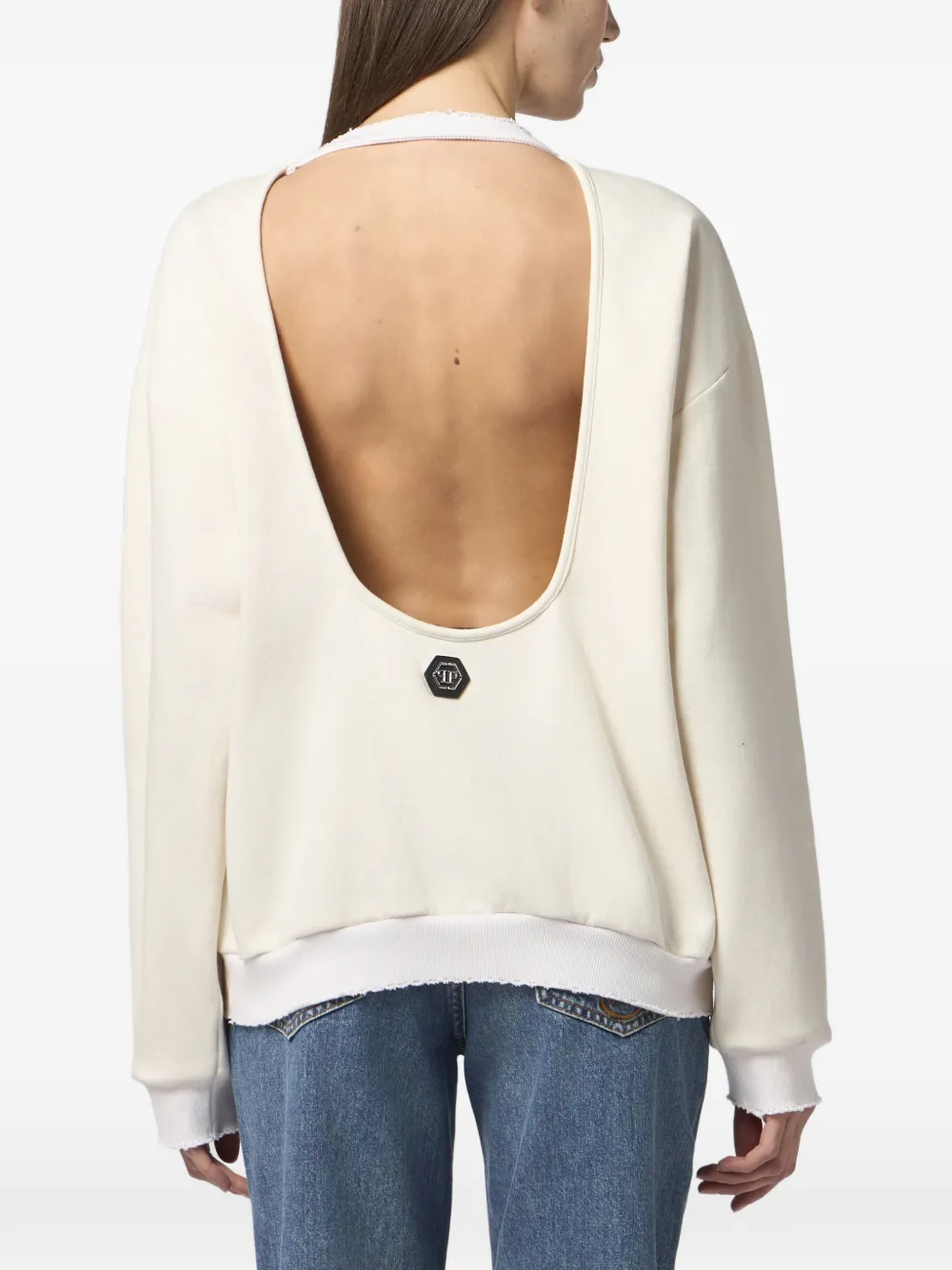 Philipp Plein Sweater met logo Wit
