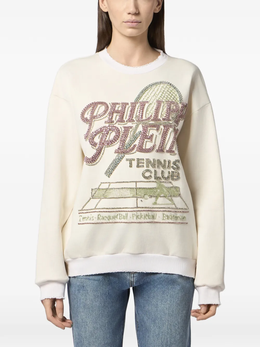  Philipp Plein Sudadera Tennis Club - Blanco 