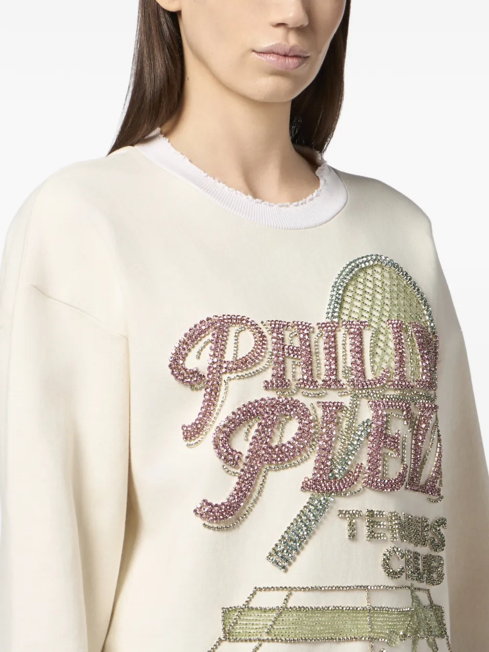 Philipp Plein Sweater met logo Wit