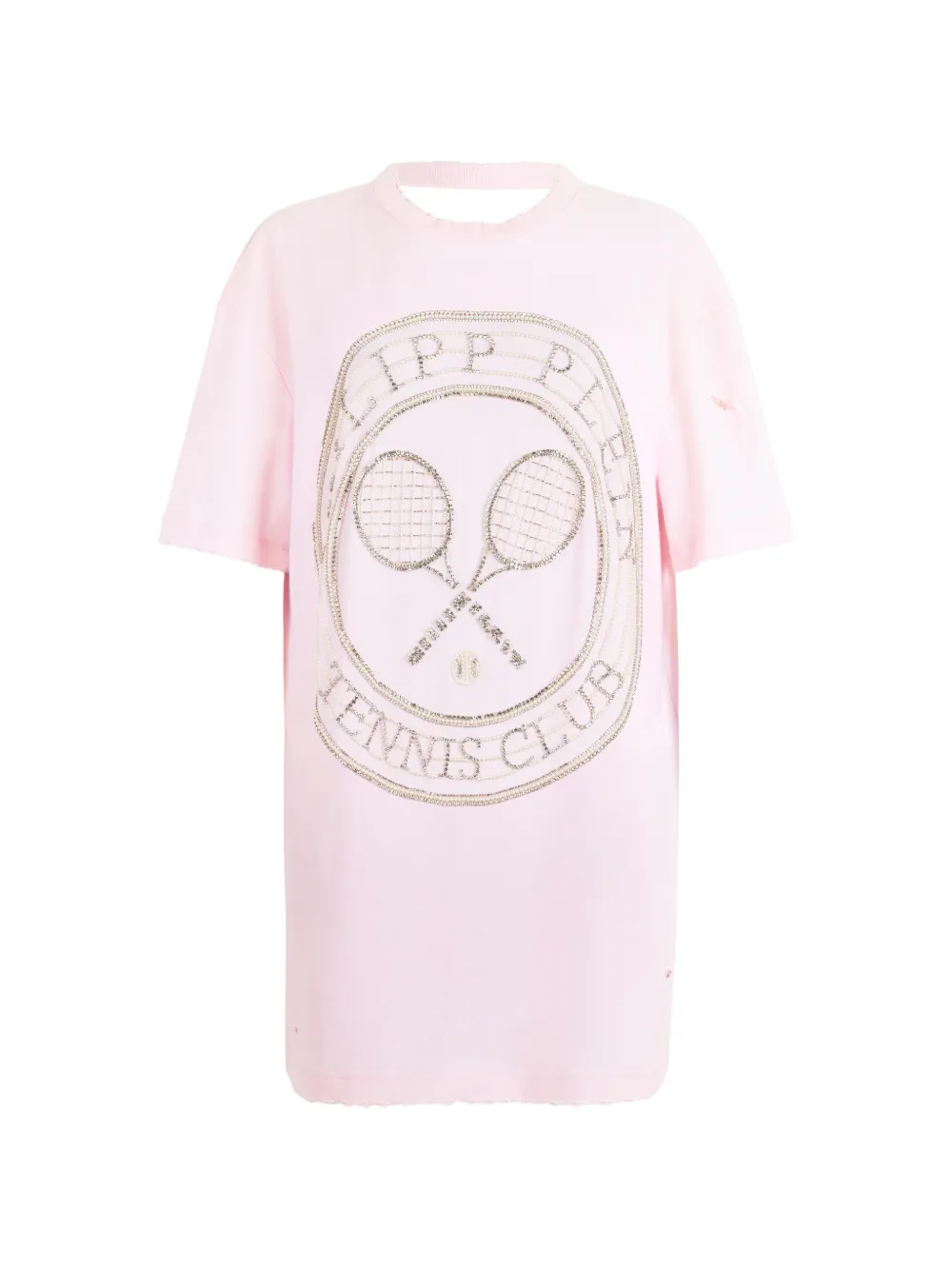 Philipp Plein Rückenfreies T-Shirt-Minikleid - Rosa